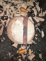 Schälwerkzeug. Sperrmüllfund. Das stumpfste Ziehmesser, das ich besitze