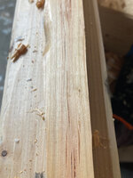 Risse am Wurfarmende