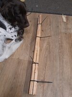 Mit Kabelbinder zusammengetackert und gewogen