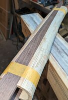 Zur Probe mal mit Klebeband zusammen geklebt