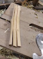 Reserveholz, falls was schiefgeht mit den Astnocken.