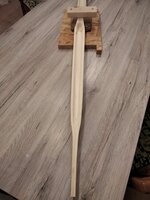 Bogen bereit zum Kleben der Verstärkung