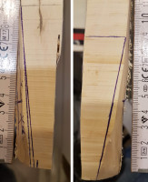 Schnitt angezeichnet