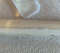 Erst etwas aufgetragen