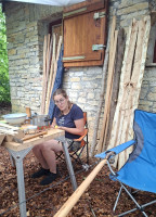 Steffi bei der Arbeit