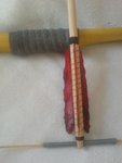 Griffbereich mit Pfeillage