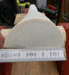 Den Durchmesser von 10cm auf 8cm runtergearbeitet